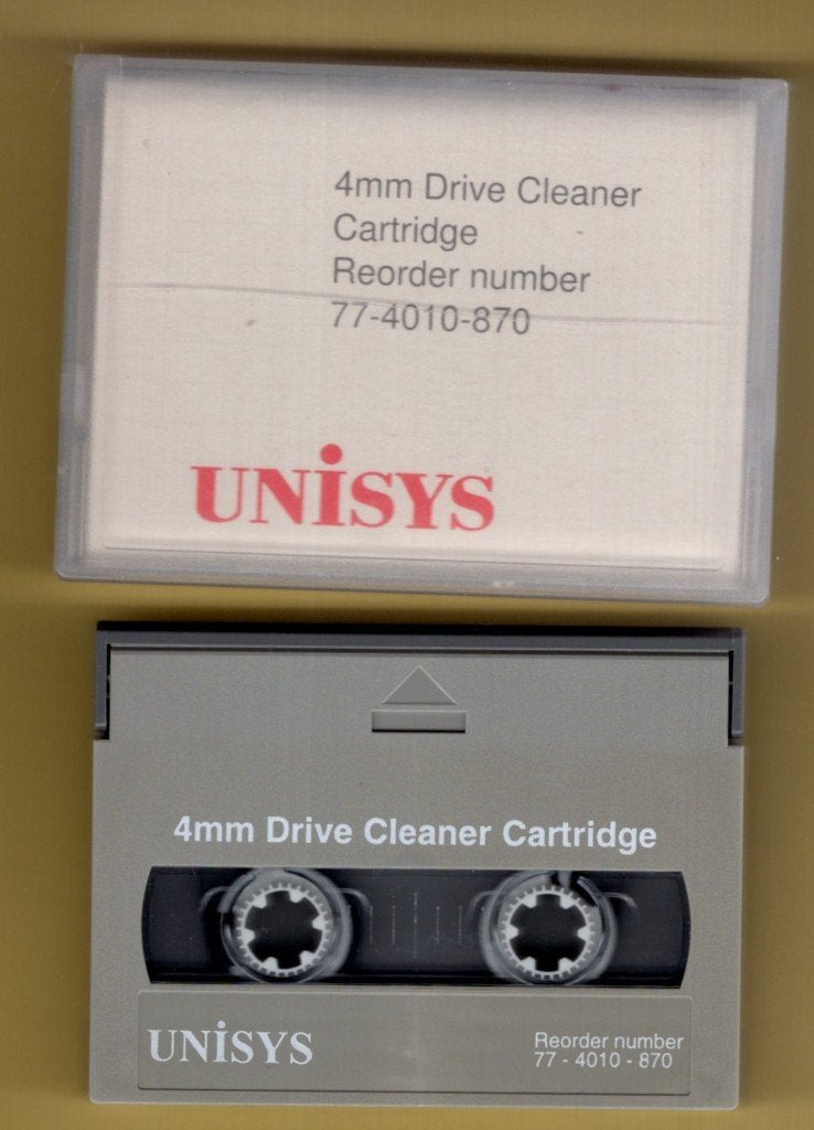 GRATIS Unisys 4mm Drive Cleaner Cartridge, Gebruikt, Overige genres, 1 bandje, Ophalen of Verzenden