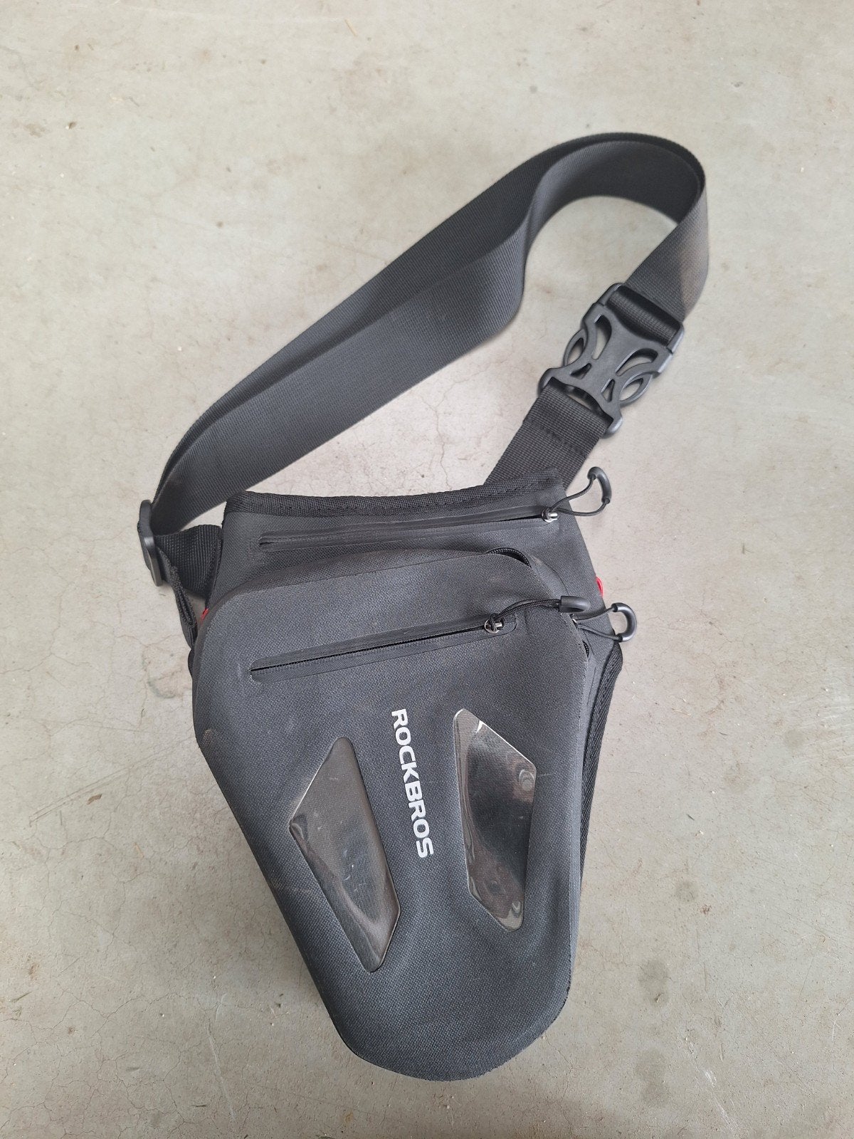 Rockbros fietsframe tas - waterdicht en reflecterend, Ophalen of Verzenden, Gebruikt, Rockbros