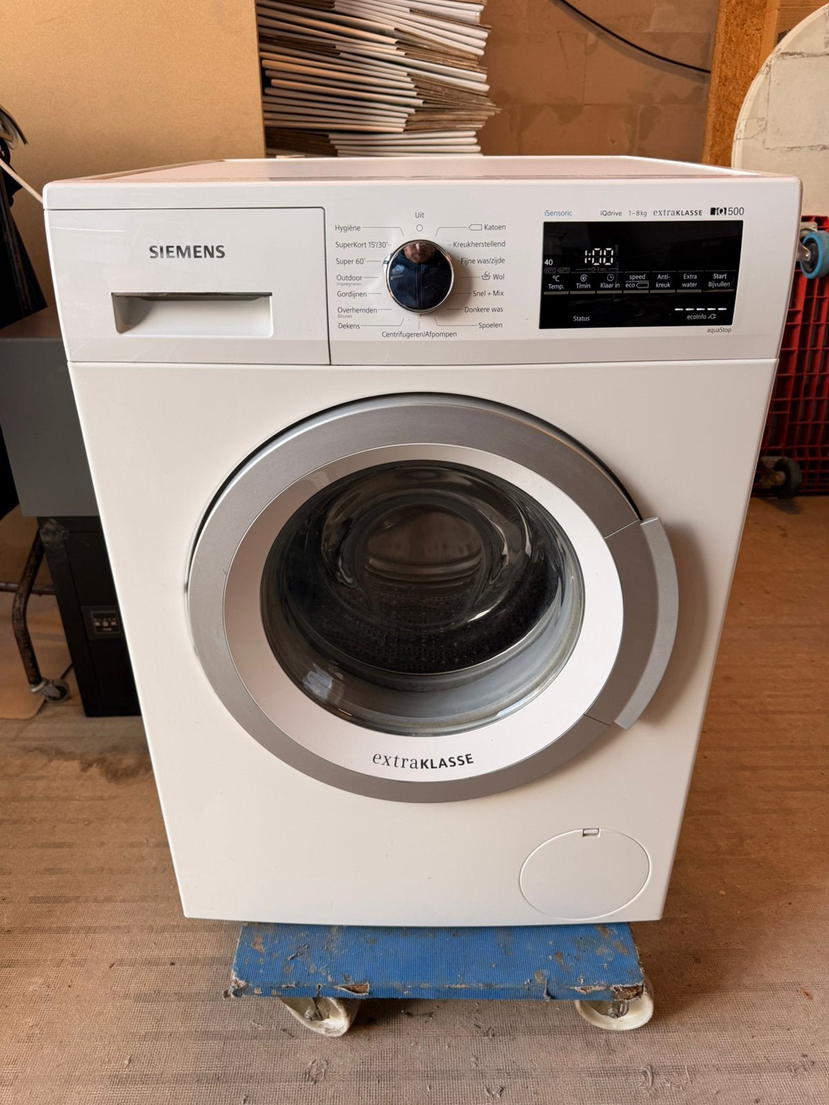 Siemens iQ500 wasmachine iQdrive, Ophalen, Gebruikt, Energieklasse A of zuiniger, Voorlader