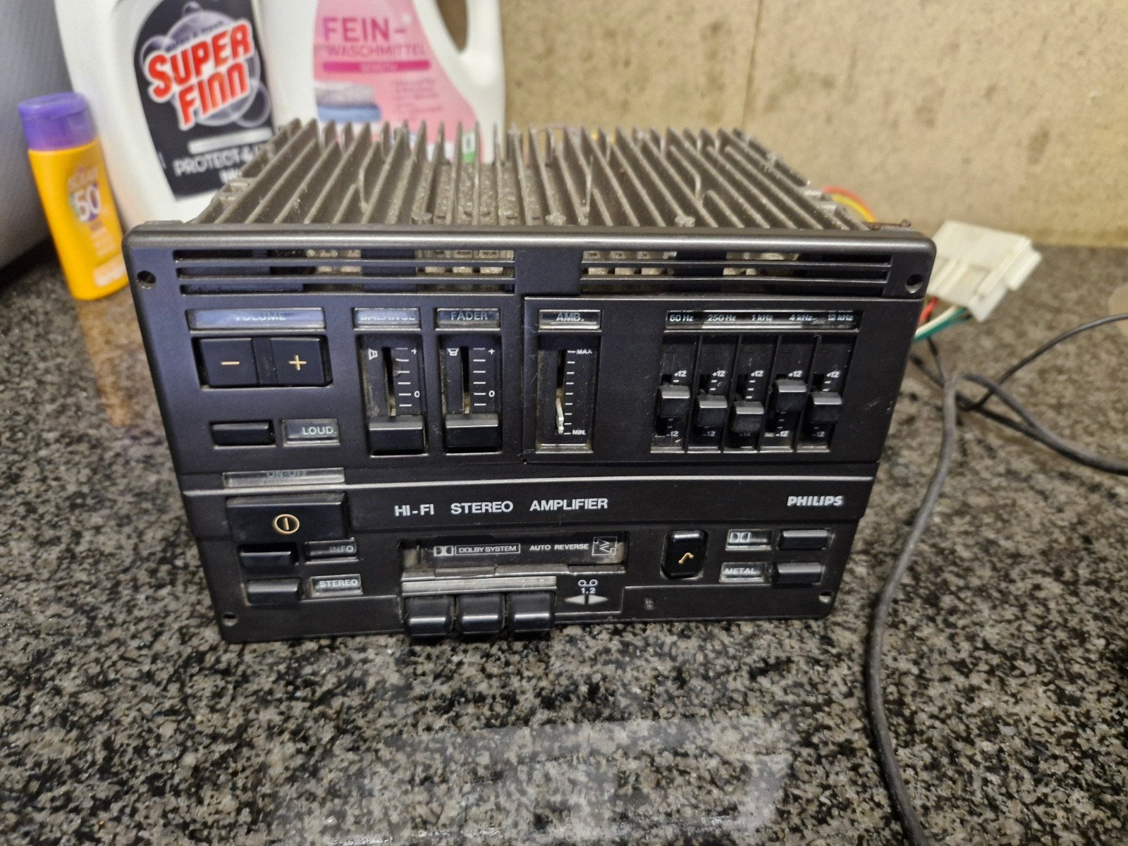 Renault radio jaren '80 - Philips Hi-Fi Stereo Amplifier, Ophalen of Verzenden, Gebruikt