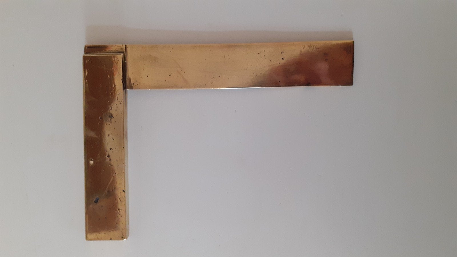 Antieke messing winkelhaak, Antiek en Kunst, Antiek | Gereedschap en Instrumenten, Ophalen of Verzenden