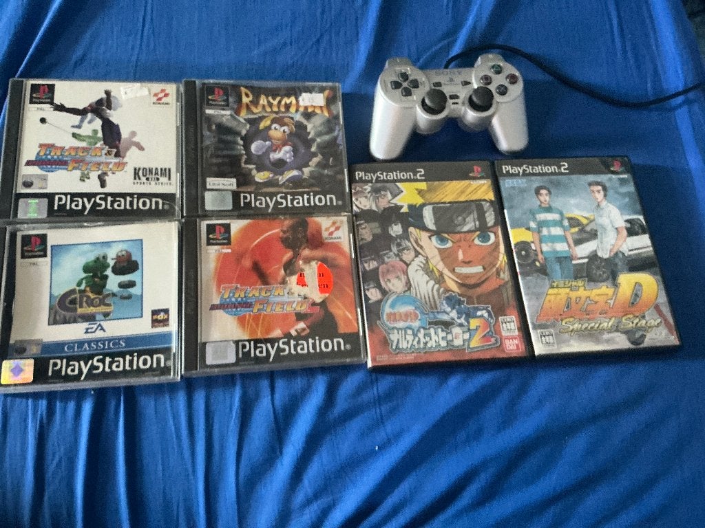 Mooie Playstation Kavel: Geteste Zilveren Controller + Games, Ophalen of Verzenden, Gebruikt, Met 1 controller