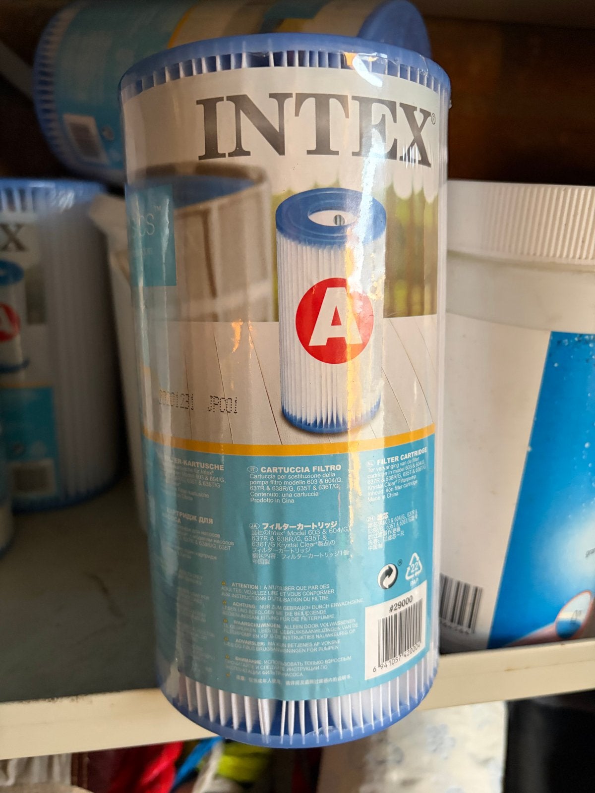 Intex filter cartridge A voor zwembadpomp, Ophalen of Verzenden, Nieuw, Filter