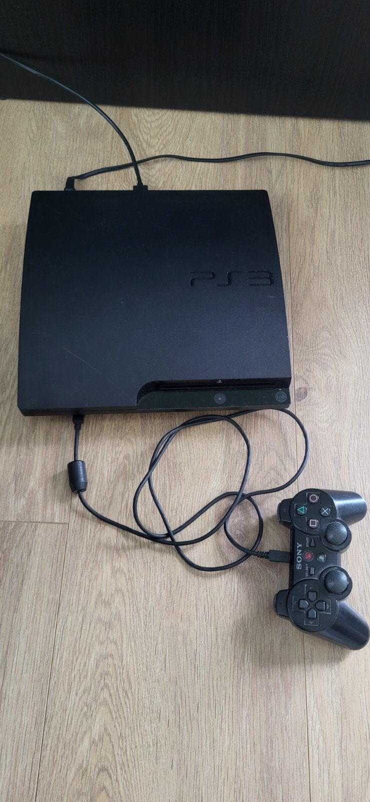 Playstation 3 + 1 controller en 22 games, Spelcomputers en Games, Ophalen, 160 GB, Met 1 controller, Slim