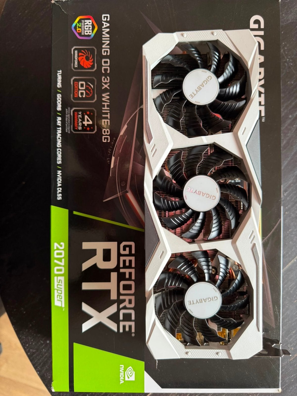 Gigabyte GeForce RTX 2070 Super Gaming OC 3x White 8G, PCI-Express 3, Gebruikt, GDDR6, Ophalen of Verzenden