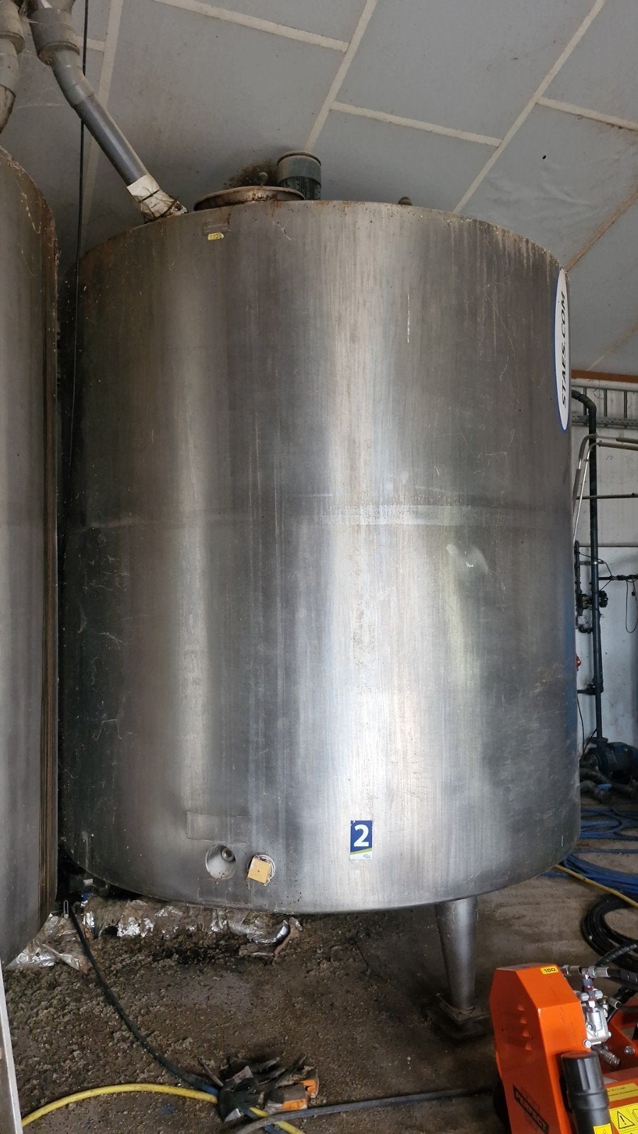2x 15m3 geïsoleerde tanks met extra zwaar roerwerk, 100 liter of meer, Ophalen of Verzenden, Boiler, Minder dan 3 jaar oud