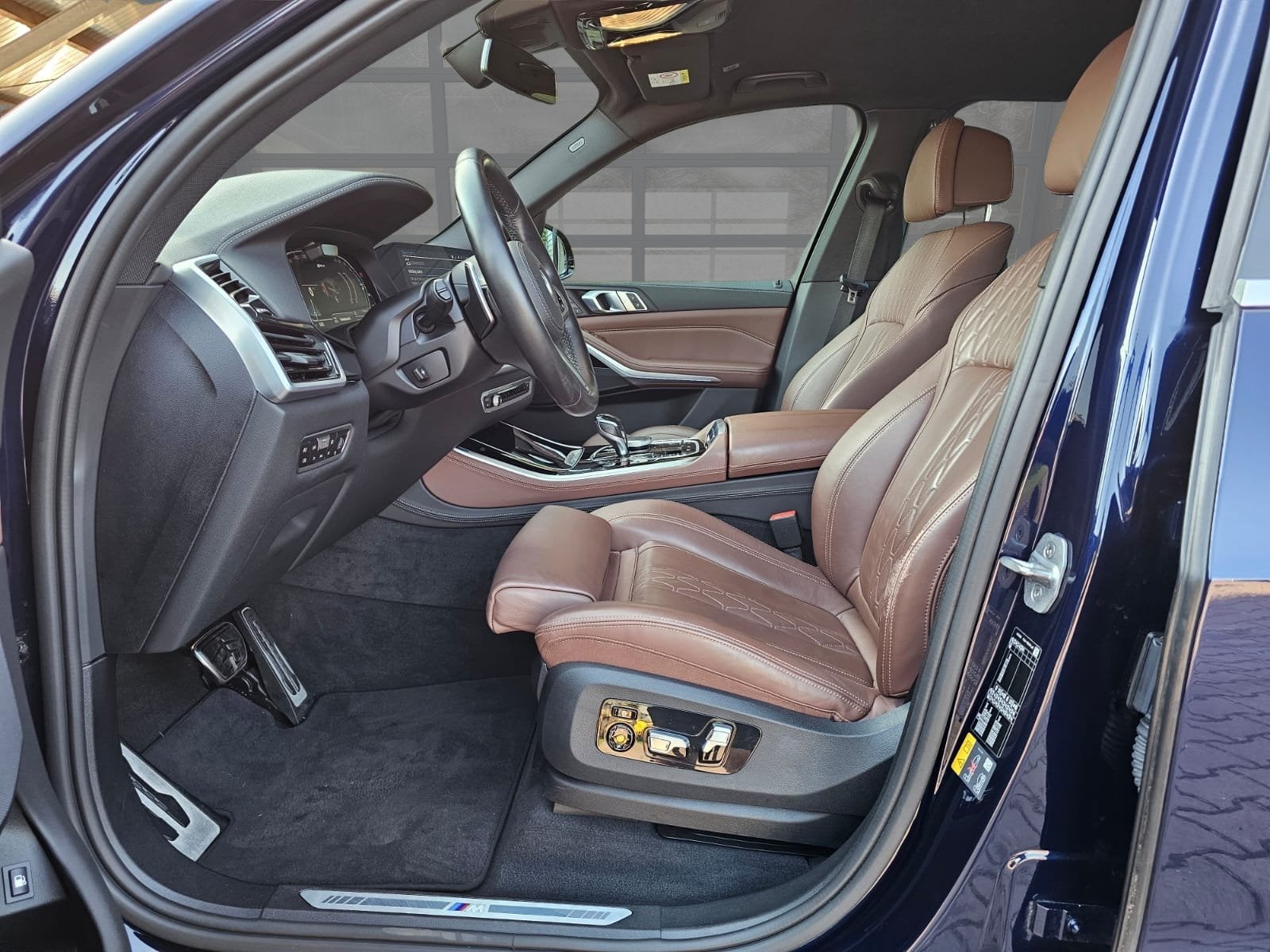 BMW X5 xDrive45e High Executive M-Sport | Luchtvering | Elek, Gebruikt, 398 pk, Met garantie (alle), Blauw