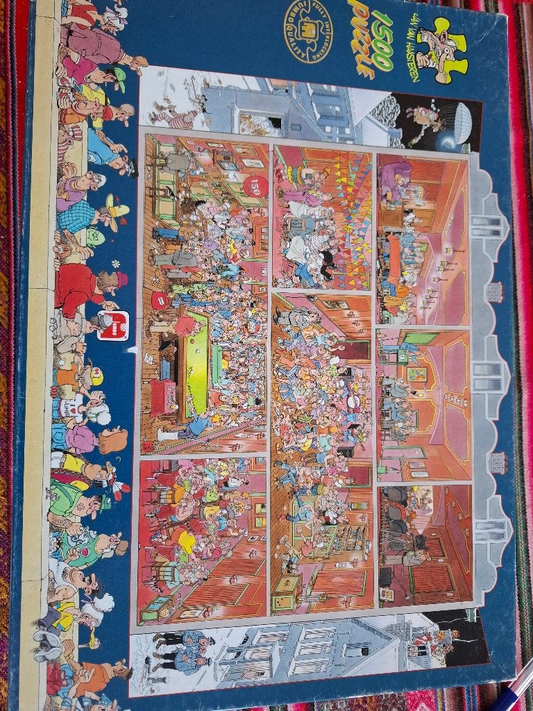 Grand cafe van haasteren, Ophalen of Verzenden, 500 t/m 1500 stukjes, Gebruikt, Legpuzzel