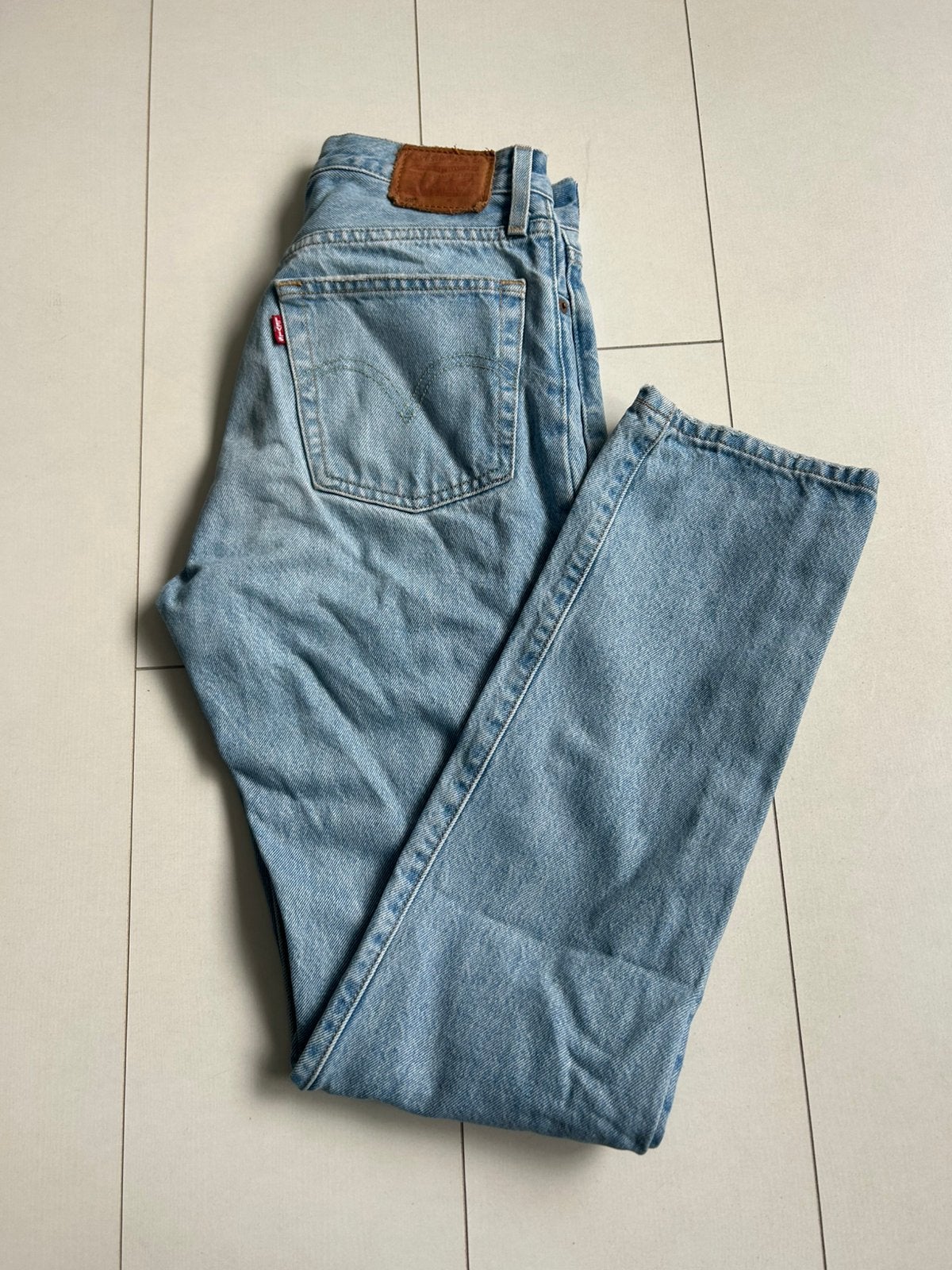 Levi’s 501 lichtblauw W25 L31, Verzenden, Zo goed als nieuw, Blauw, W27 (confectie 34) of kleiner
