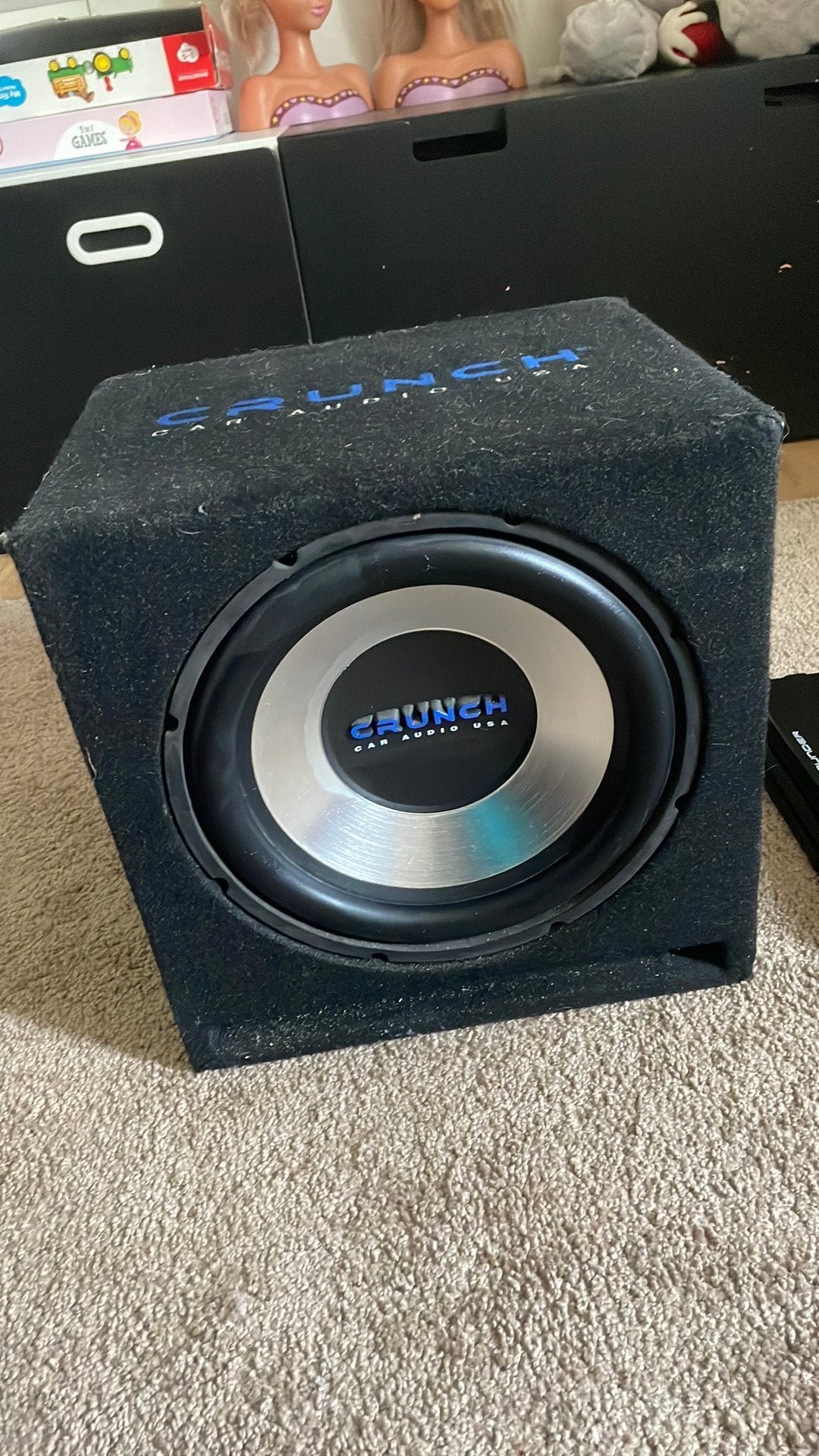 Crunch subwoofer met versterker, Ophalen, Gebruikt