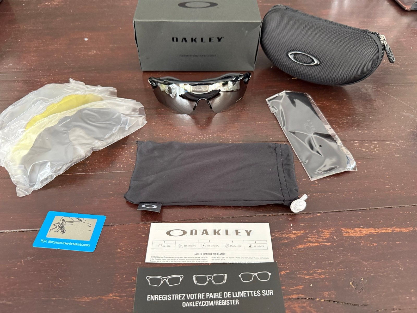 Oakley Radar EV Path OO9208-02 Zwart Zilver + Extra Lenzen, Zonnebril, Zwart, Nieuw, Ophalen of Verzenden