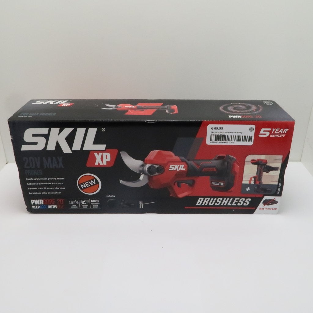 Skil 0620 20V Snoeischaar Body | Nieuw in  Doos, Skil, Gebruikt, Support@skil.com, 1000 Muirfield Drive, Suite 300, 
Schaumburg, IL 60173
USA