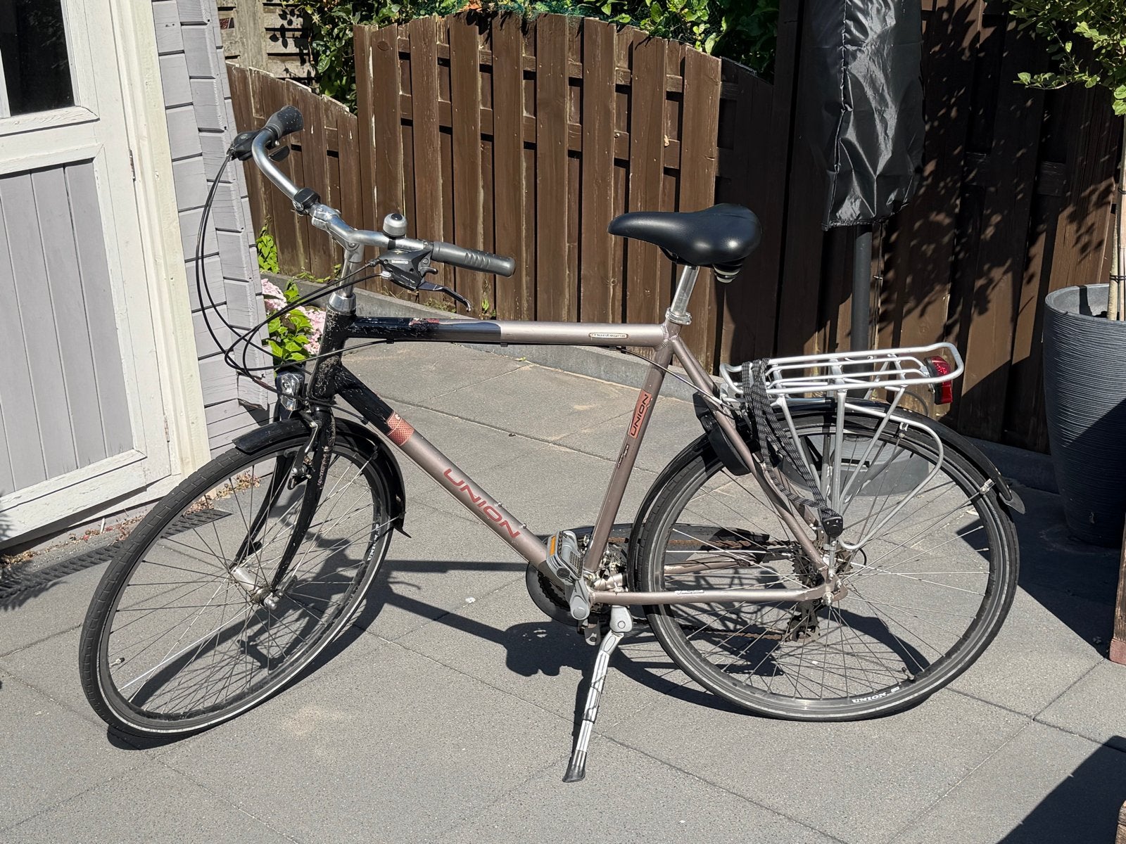 Union herenfiets - Gebruikt, Goede Staat, Fietsen en Brommers, Fietsen | Heren | Herenfietsen, Gebruikt, Velgrem, Versnellingen