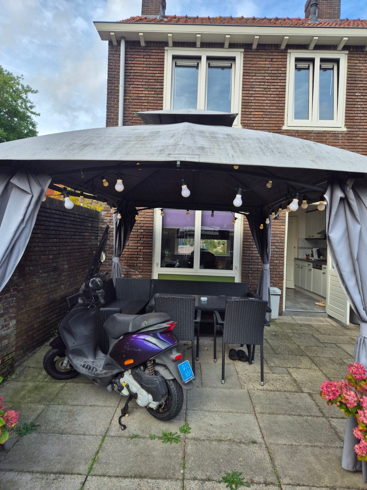 Paviljoen 3x4 meter - Dak moet vernieuwd worden, Tuin en Terras, Ophalen, Gebruikt, Minder dan 5 meter, 4 tot 6 meter
