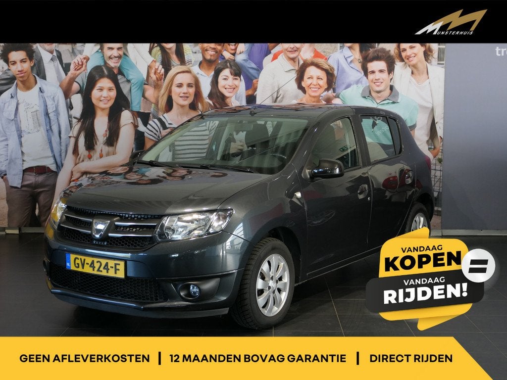 Dacia Sandero 0.9 TCe Blackline - Trekhaak - Bluetooth - Nav, Auto's, Dacia, Stof, Gebruikt, 937 kg, Origineel Nederlands
