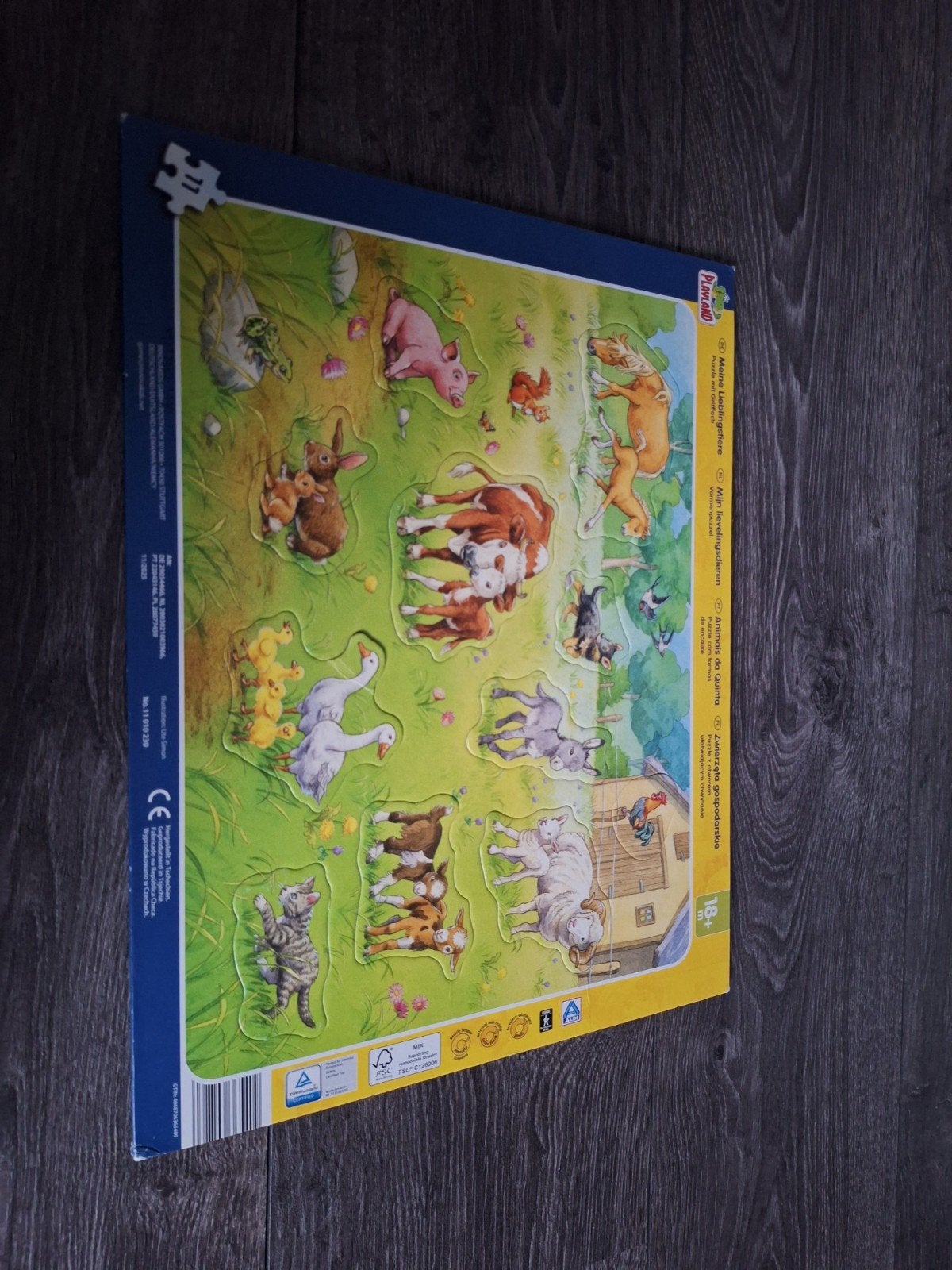 Boerderijdieren Puzzel voor Kinderen - 18+ maanden, Ophalen of Verzenden, Minder dan 10 stukjes, Gebruikt, 0 tot 6 maanden