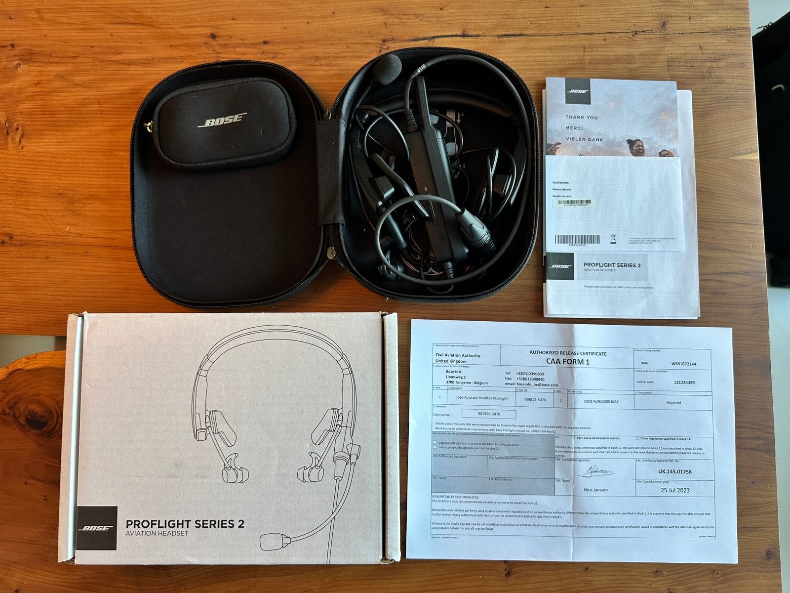 Bose ProFlight Series 2 Aviation Headset–Bluetooth 5-pin XLR, Audio, Tv en Foto, Koptelefoons, Ophalen of Verzenden, Zo goed als nieuw