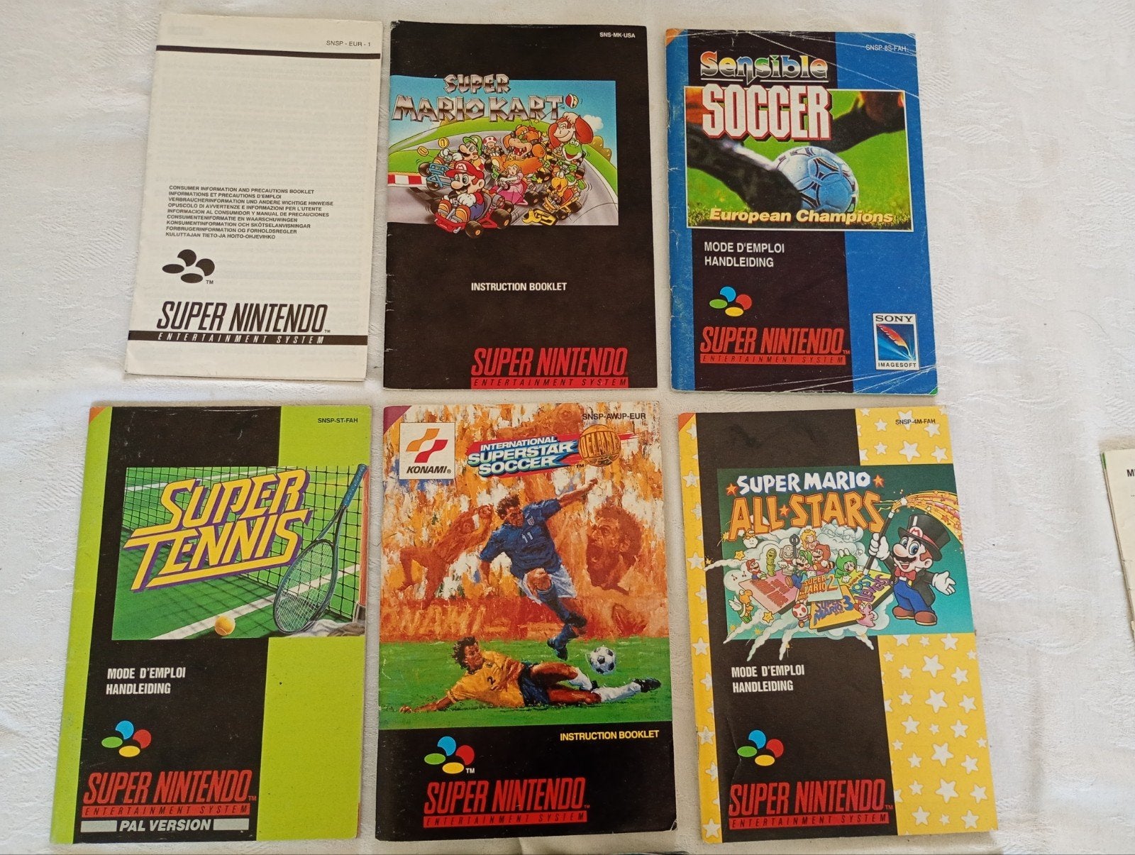 Handleidingen SNES spellen - Diverse titels, Spelcomputers en Games, Games | Nintendo Super NES, 1 speler, Ophalen of Verzenden