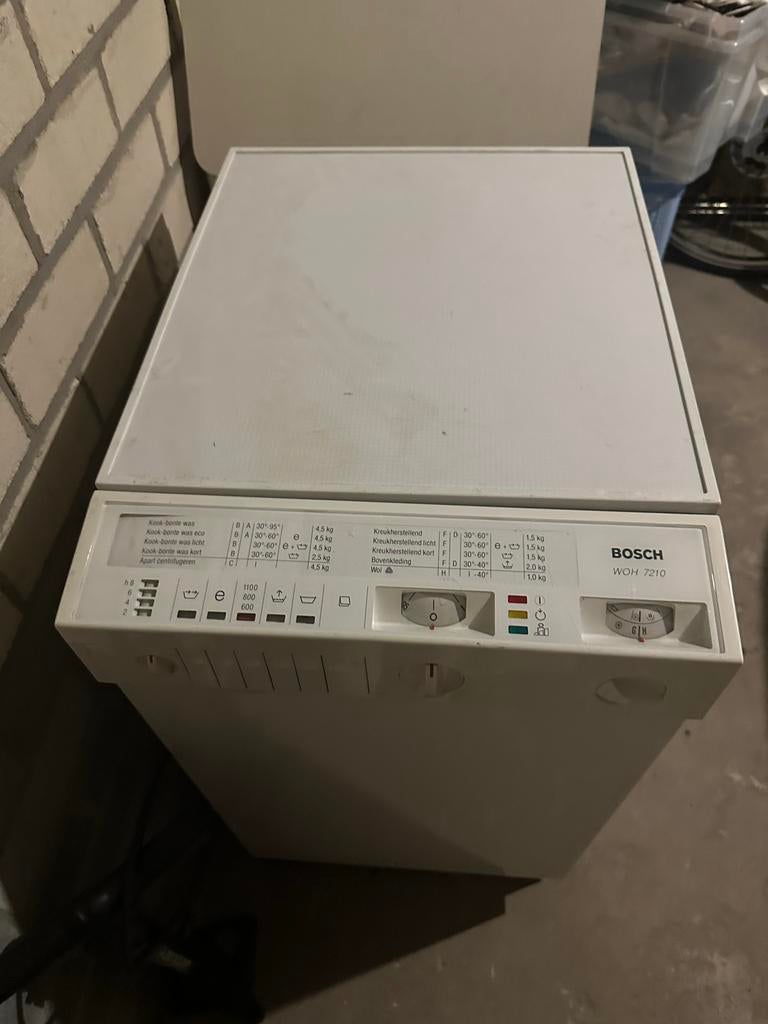 Bosch WOH 7210 wasmachine, Witgoed en Apparatuur, Wasmachines, 4 tot 6 kg, Bovenlader, Ophalen of Verzenden, 85 tot 90 cm