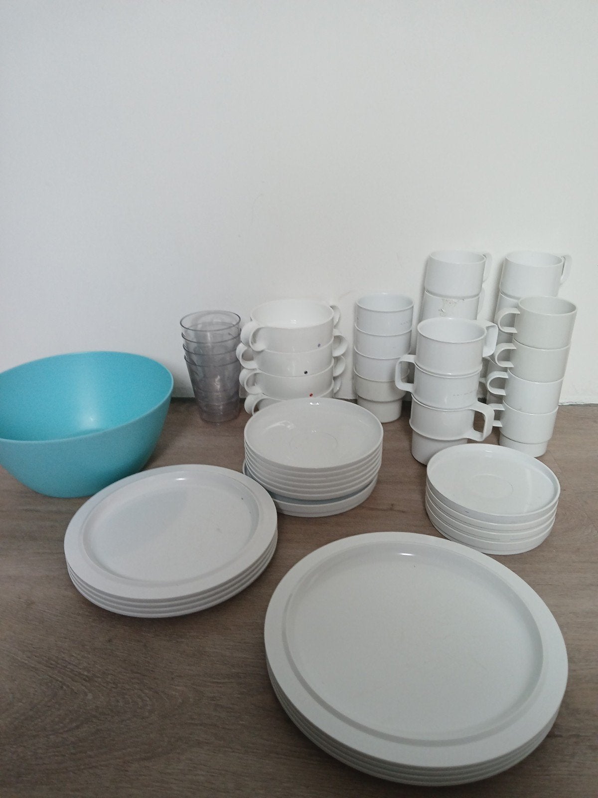 47 delig kampeer servies mepal, curver, copia en merkloos, Ophalen of Verzenden