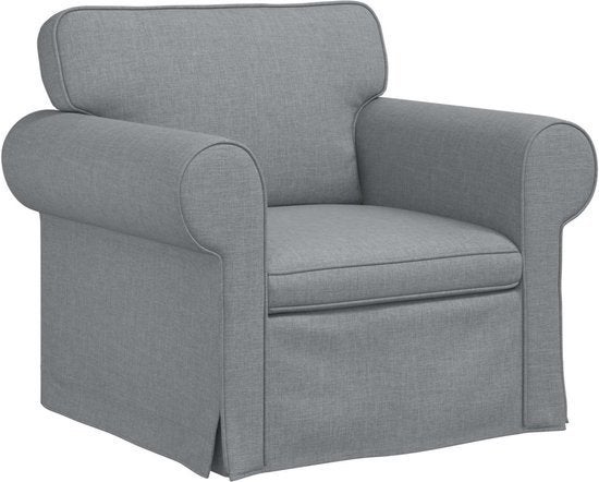 Ikea Ektorp fauteuil licht grijs in goede staat, Ophalen, Gebruikt, 75 tot 100 cm, 75 tot 100 cm