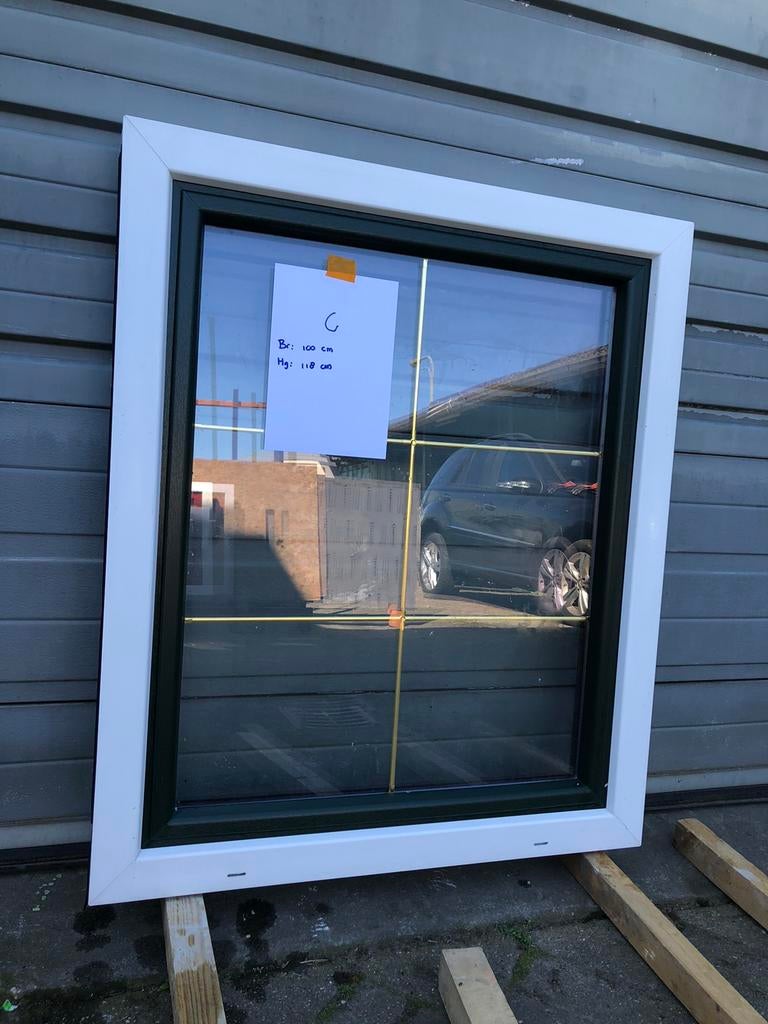 Kunststof kozijnen ramen schuifpui  isolatie glas, Kunststof, Raamkozijn, Zo goed als nieuw, Ophalen