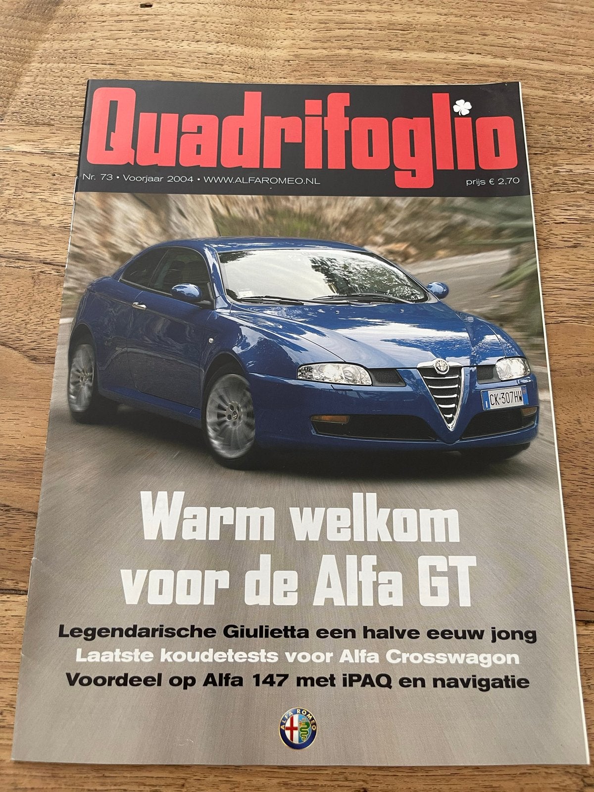 Quadrifoglio Magazine - Voorjaar 2004 - Alfa Romeo, Ophalen of Verzenden, Zo goed als nieuw, Alfa Romeo