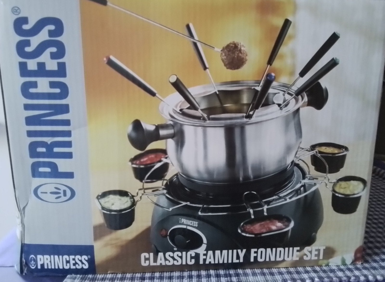 Princess Fonduepan - Nieuw in doos, Witgoed en Apparatuur, Fonduesets, Ophalen of Verzenden, Nieuw, Elektrisch, Fondueset