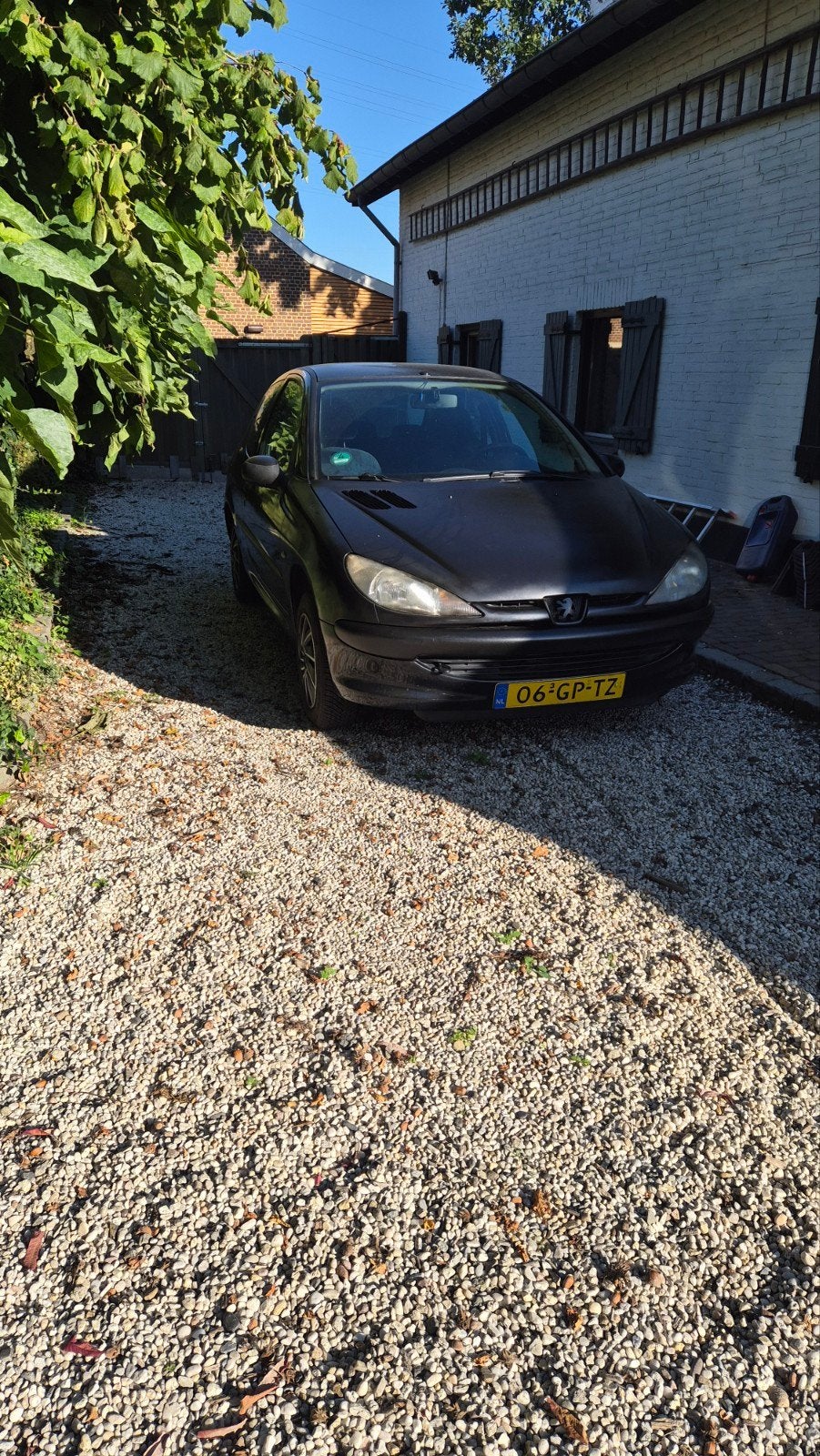 Peugeot 206 1.4 X-line 3D 2001 Zwart, Voorwielaandrijving, 31 €/maand, 4 cilinders, Zwart