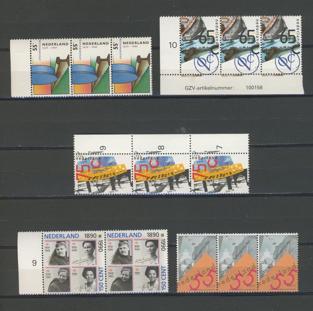 NVPH 1430-1453-1454-1455 1472 jaar 1989/90/91 Postfris k-37, Postzegels en Munten, Postzegels | Nederland, Ophalen of Verzenden