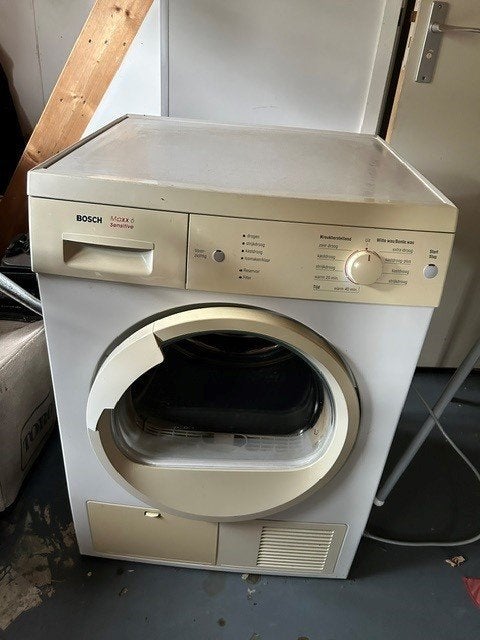 droger, Witgoed en Apparatuur, Ophalen, 6 tot 8 kg, Gebruikt, 85 tot 90 cm