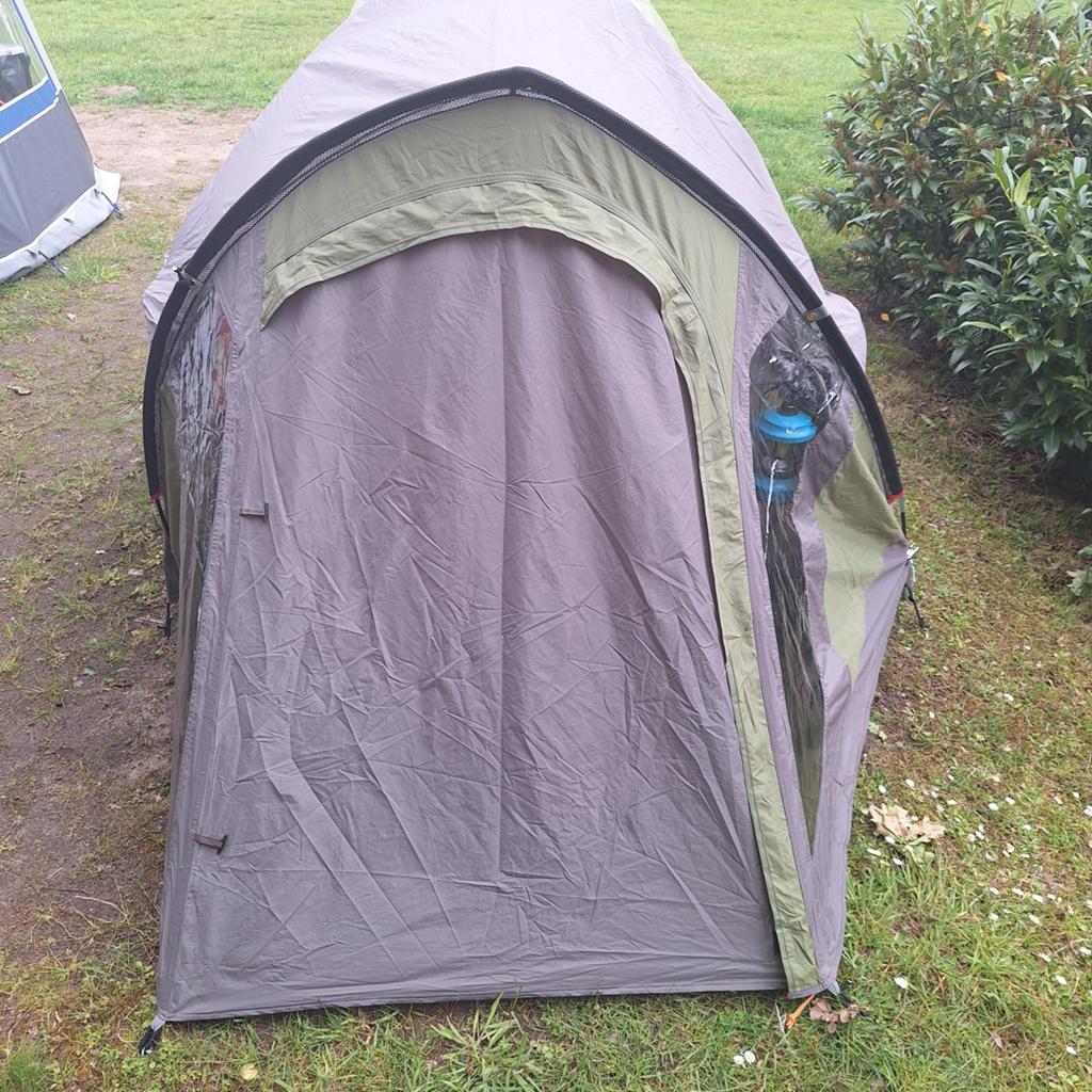 Coleman Darwin 3 plus 3+  groen/grijs in goede staat., Caravans en Kamperen, Ophalen of Verzenden, Gebruikt, Tot en met 3