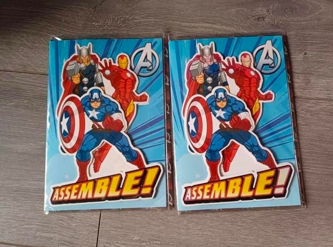 Verjaardagskaarten 3D Marvel, Hobby en Vrije tijd, Feestartikelen, Nieuw, Overige typen, Ophalen of Verzenden
