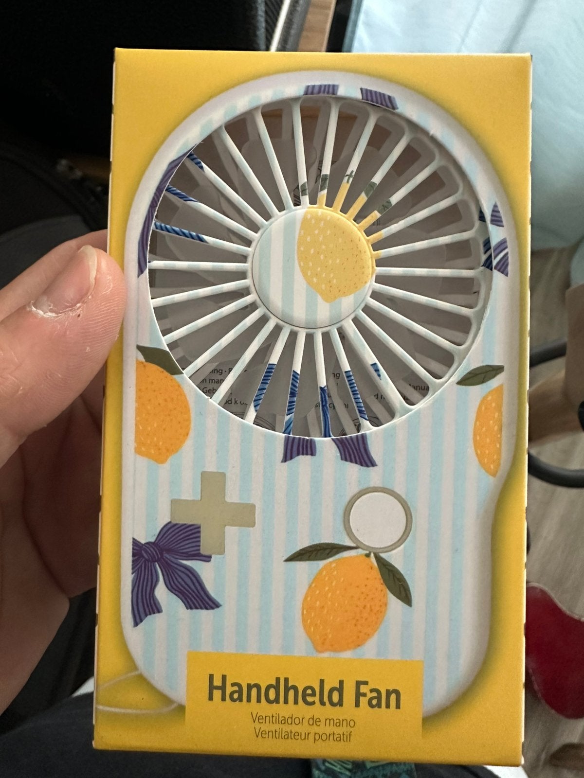 Handventilator - hand fan - sterke wind 2 snelheden, Ophalen of Verzenden, Zo goed als nieuw