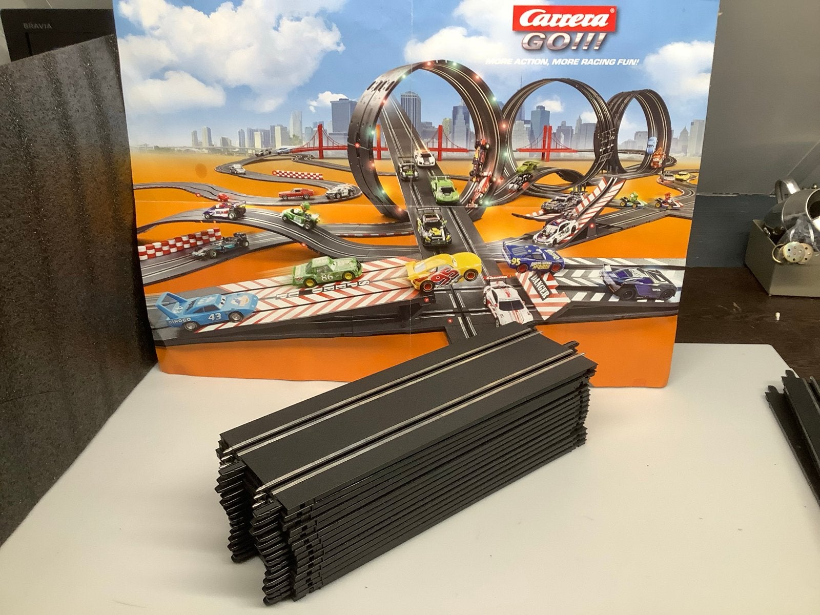 Carrera GO Racebaan onderdelen los te koop: rechte stukken, Gebruikt, Onderdelen, Carrera, Ophalen of Verzenden