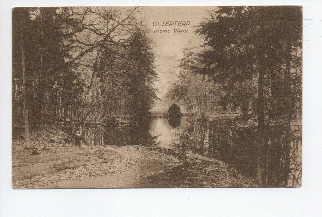 Olterterp. Kleine vijver. (1929), Verzenden, 1920 tot 1940, Gelopen, Friesland