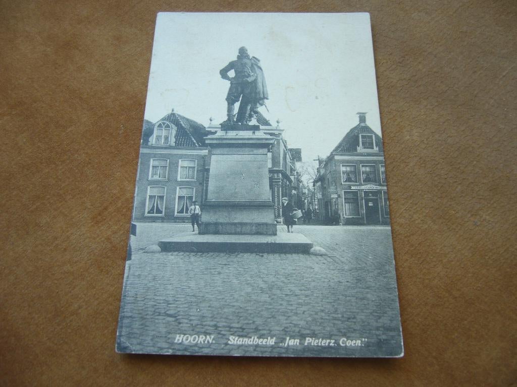 HOORN  =  STANDBEELD JAN PIETERZ COEN    BRIEFKAART, Ophalen of Verzenden, Voor 1920, Gelopen, Noord-Holland