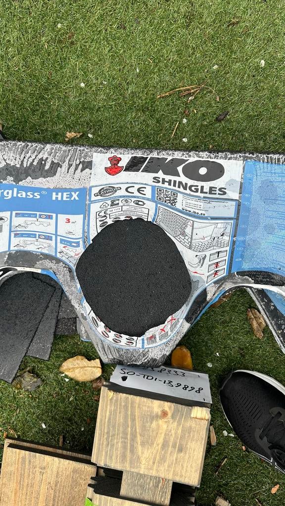 IKO Superglass HEX Dakshingles - 2 pakken (6m²), Ophalen, Overige materialen, Zwart, Overige typen