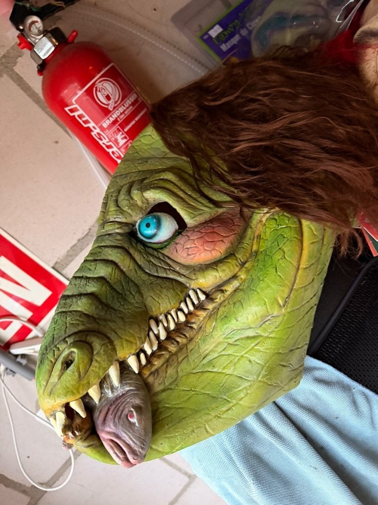TE KOOP Zeldzaam "Ali Gator" Masker (Garbage Pail Kids), Trick or Treat Studios / Topps Official Licensed, Halloween of Griezel