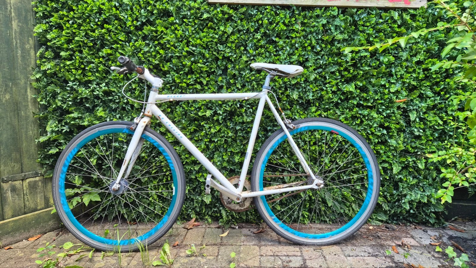 Witte Fixie Racefiets - Prima basis om uit te bouwen, Gebruikt, Staal, Ophalen, Overige merken