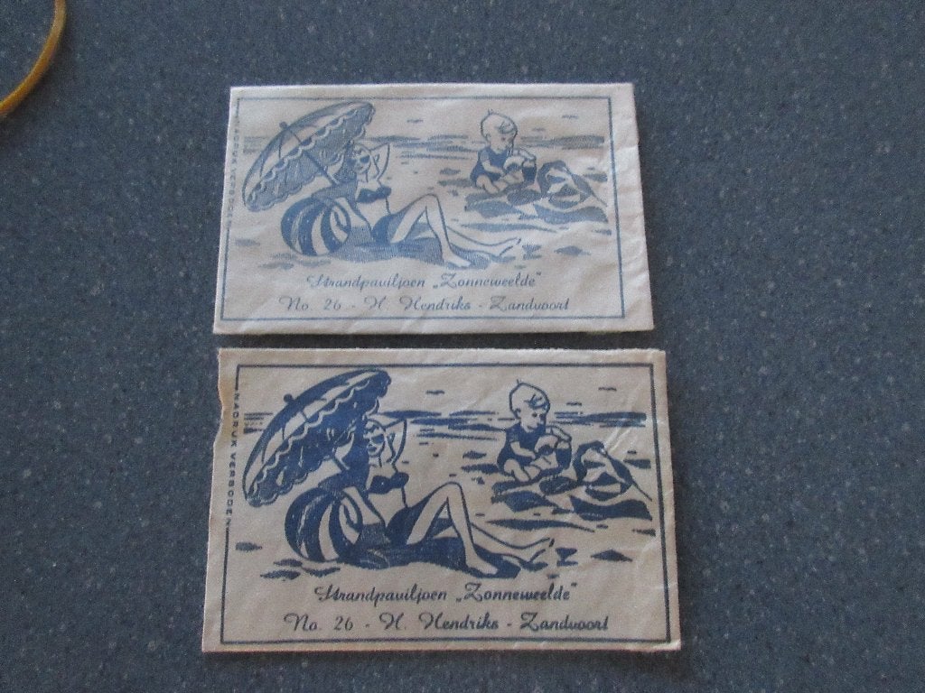 2 x Zandvoort, Strandpav. Zonneweelde / no. 26, Verzenden, Nederland
