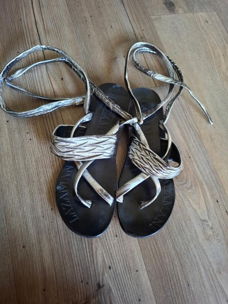zilver metallic sandaal van LAZAMANI maat 40, LAZAMANI, Ophalen of Verzenden, Sandalen of Muiltjes