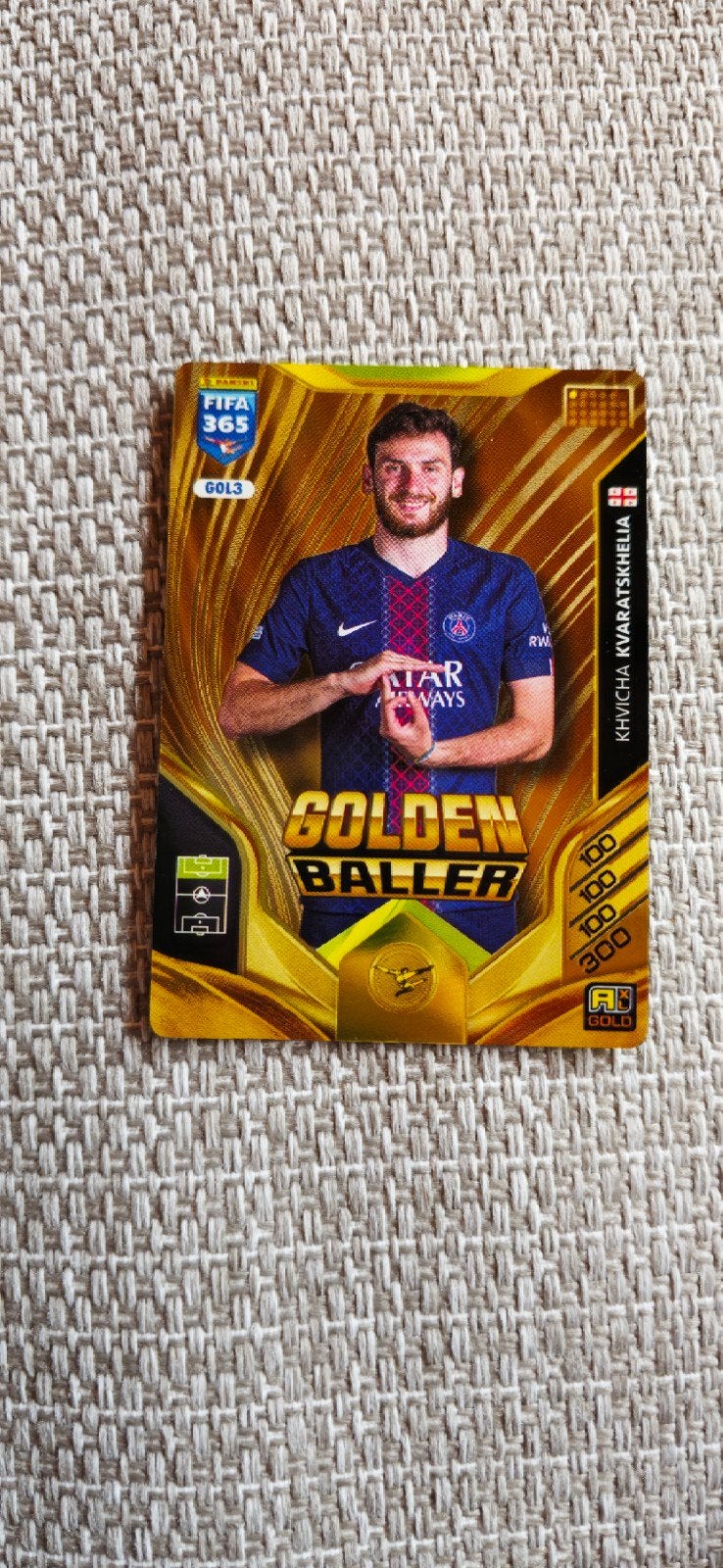 Panini Golden Baller GOL3 Kvaratskhelia, Hobby en Vrije tijd, Stickers en Plaatjes, Ophalen of Verzenden, Nieuw