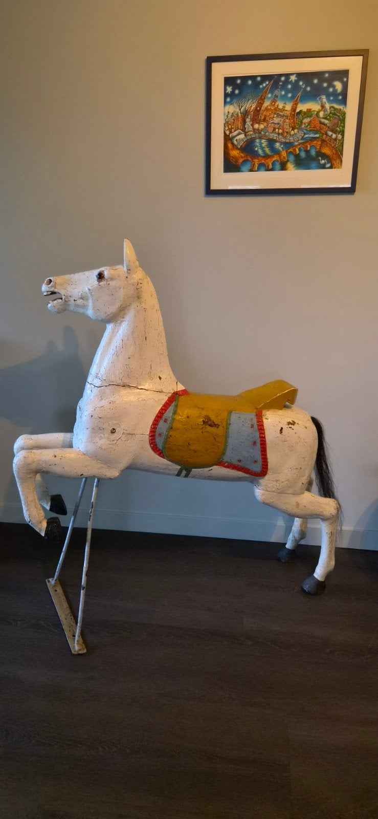 Antiek Kermis Paard - Uniek Decoratiestuk, Ophalen