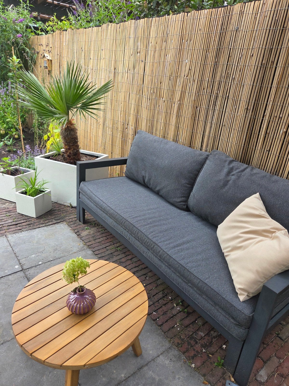 Intratuin loungebank/bed, Tuin en Terras, 2 zitplaatsen, Gebruikt, Aluminium, Ophalen of Verzenden
