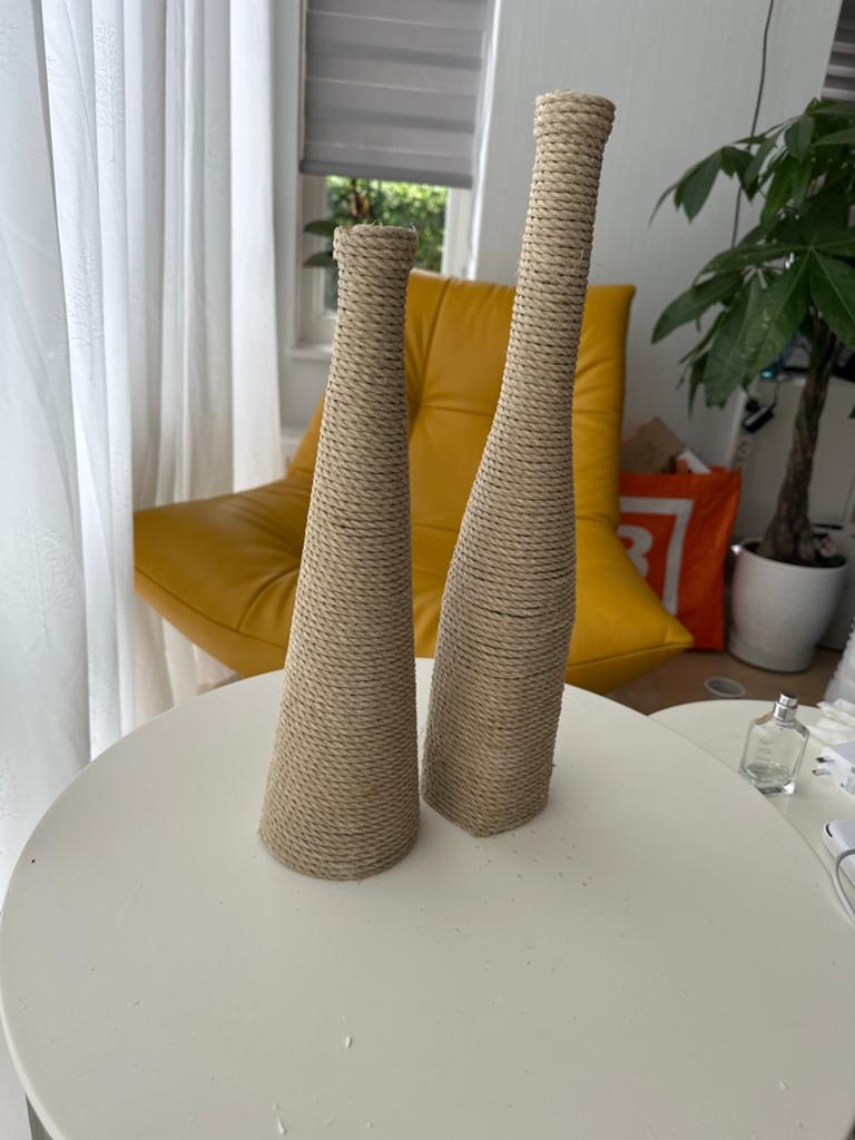 Vazen, Overige kleuren, Ophalen of Verzenden, Minder dan 50 cm, Glas