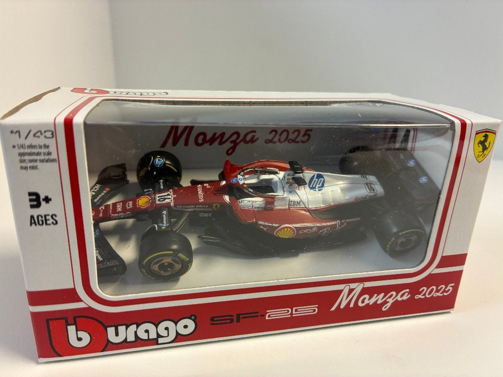 39246: Ferrari SF-25 - Charles Leclerc - Monza GP 2025 1:43, Hobby en Vrije tijd, Overige merken, Auto, De Steenbok 26, 5215 ME ‘s-Hertogenbosch
