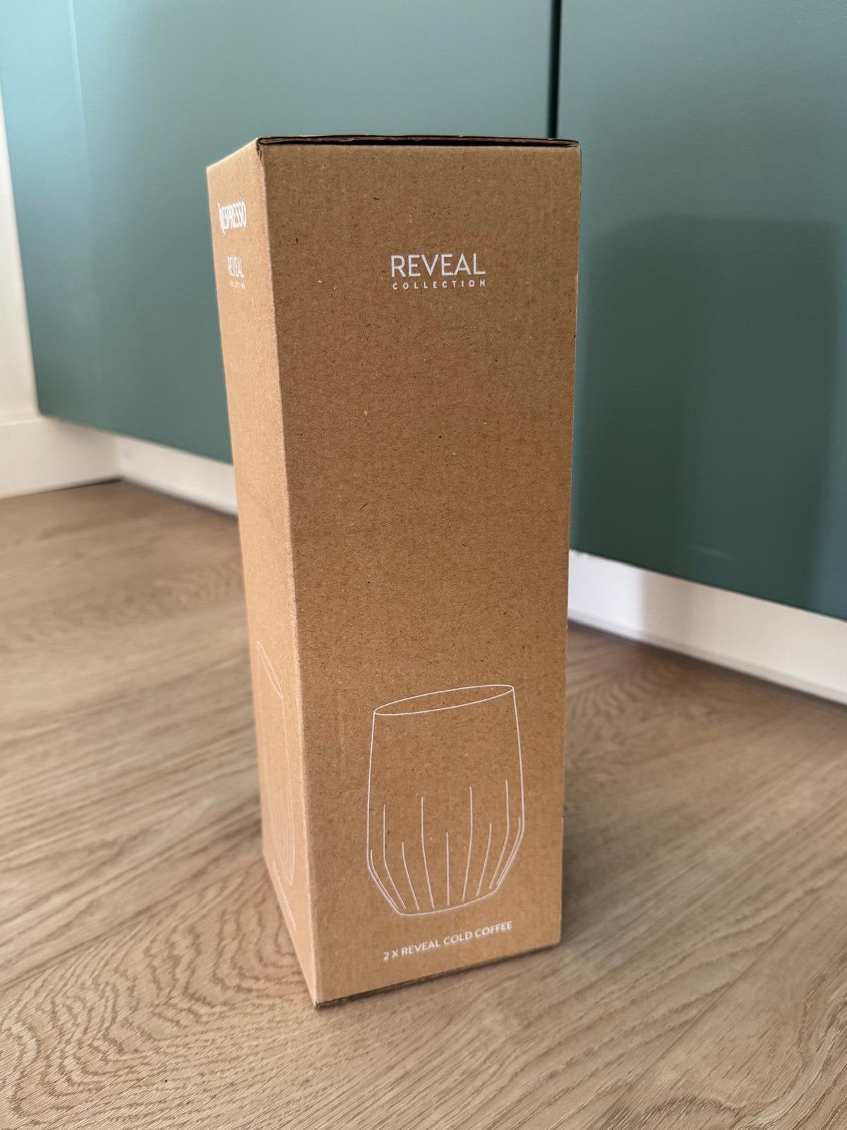 Nespresso Set van 2 glazen REVEAL cold coffee, Ophalen, Nieuw, Overige typen