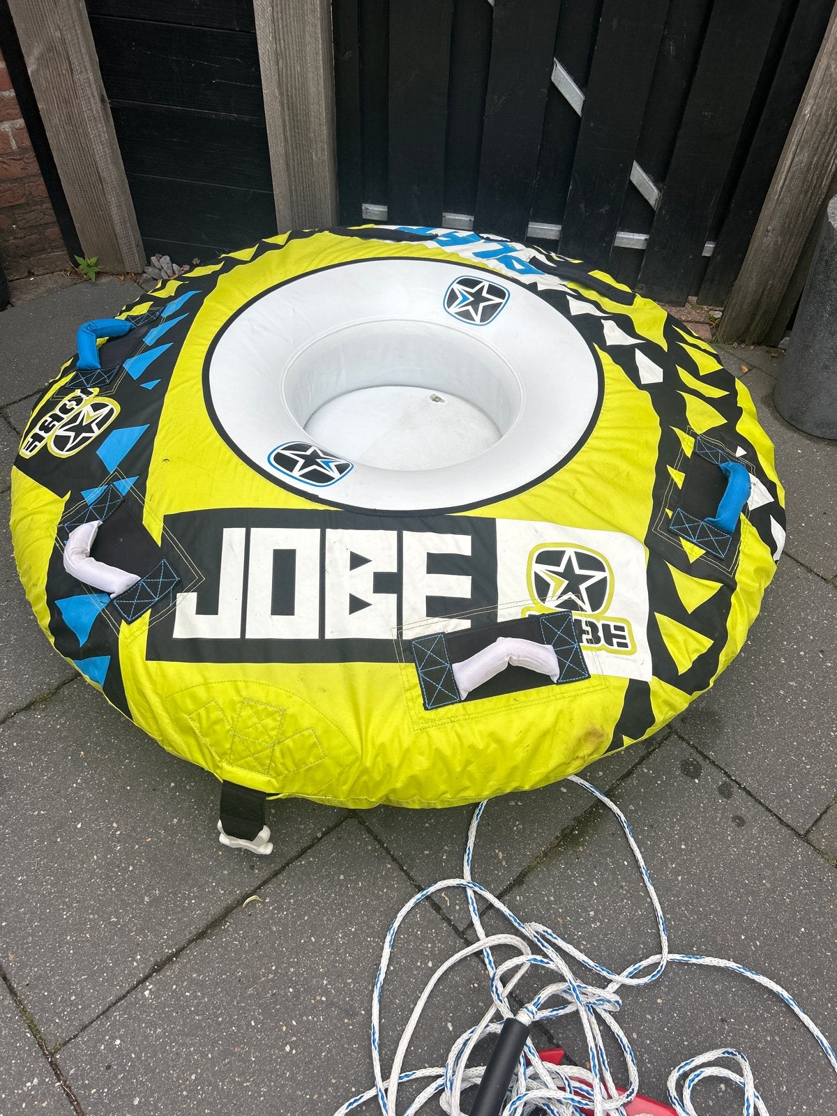 Jobe opblaasbare band voor achter de boot, Ophalen, Gebruikt