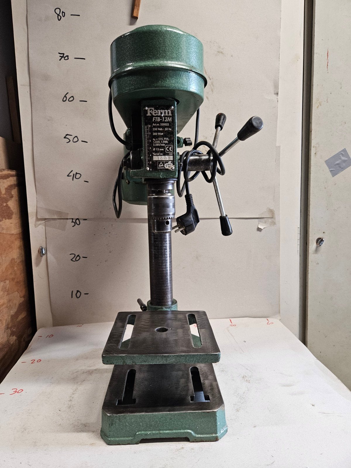 Ferm Kolomboormachine FTB-13M - Robuust en Betrouwbaar, Ophalen of Verzenden, Gebruikt, Minder dan 400 watt, Kolomboormachine